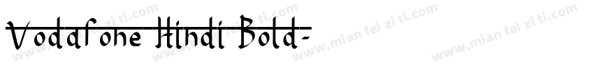 Vodafone Hindi Bold字体转换